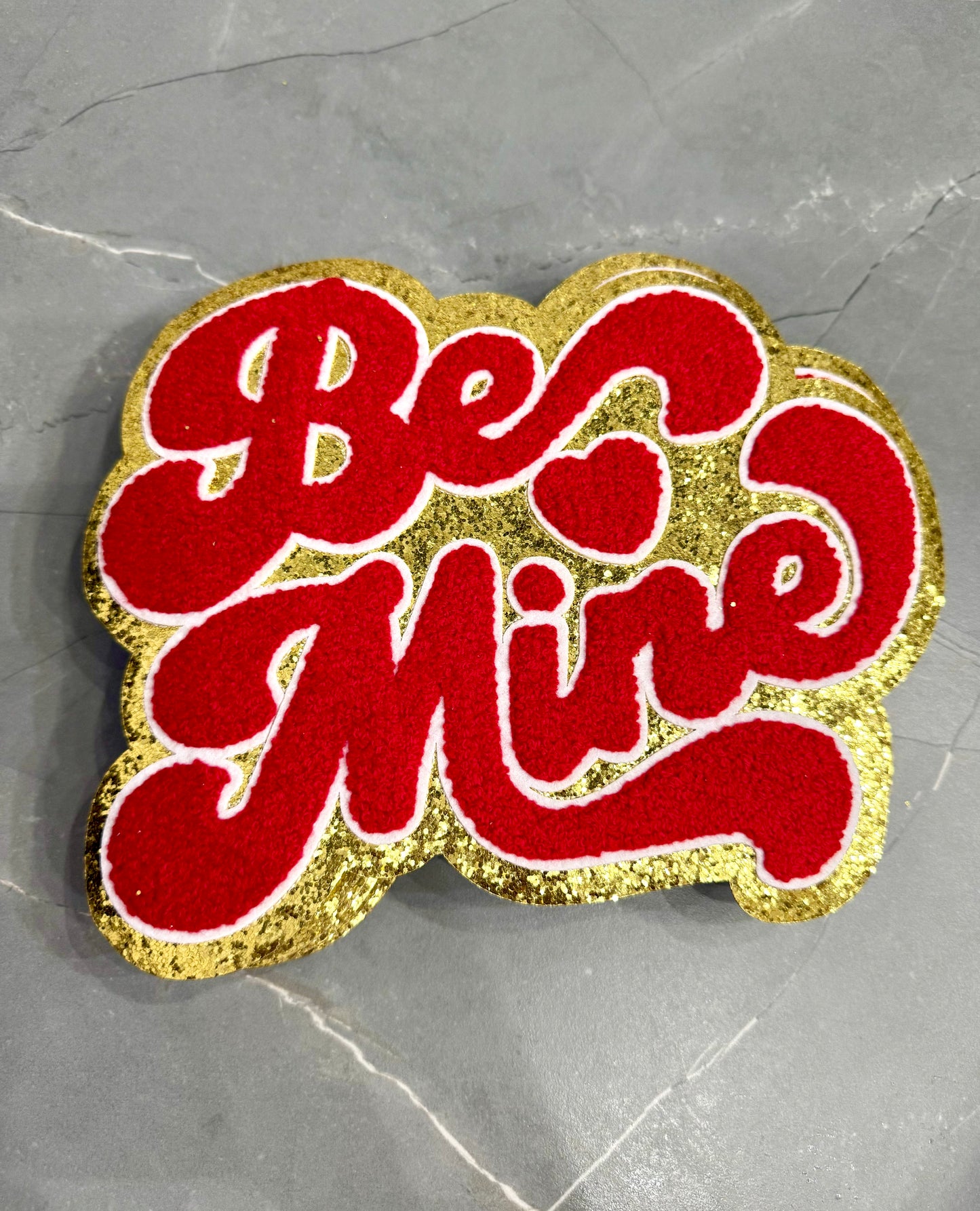 "Be Mine" Chenille Patch