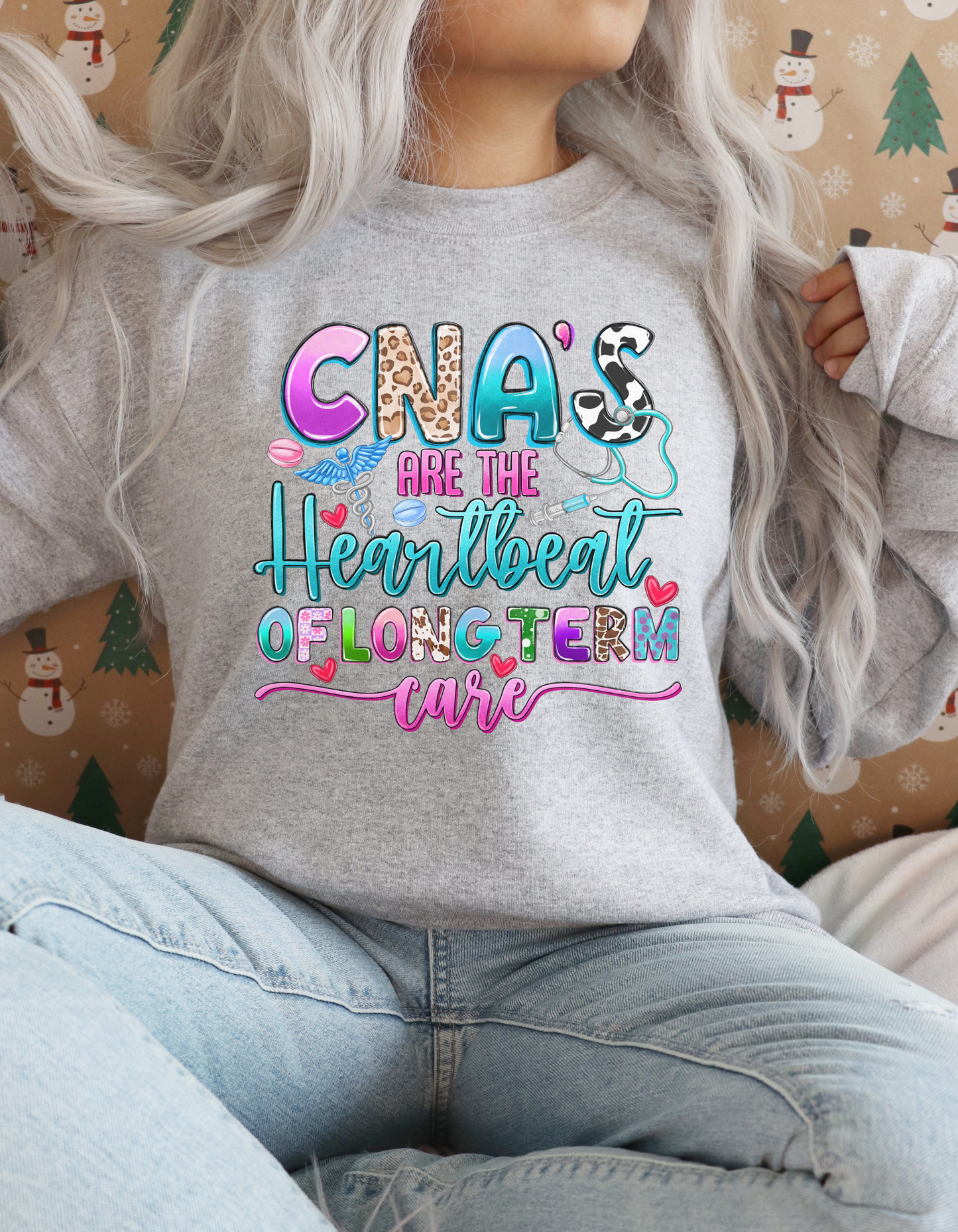 "CNA Are The Heartbeat", DTF Heat Transfer