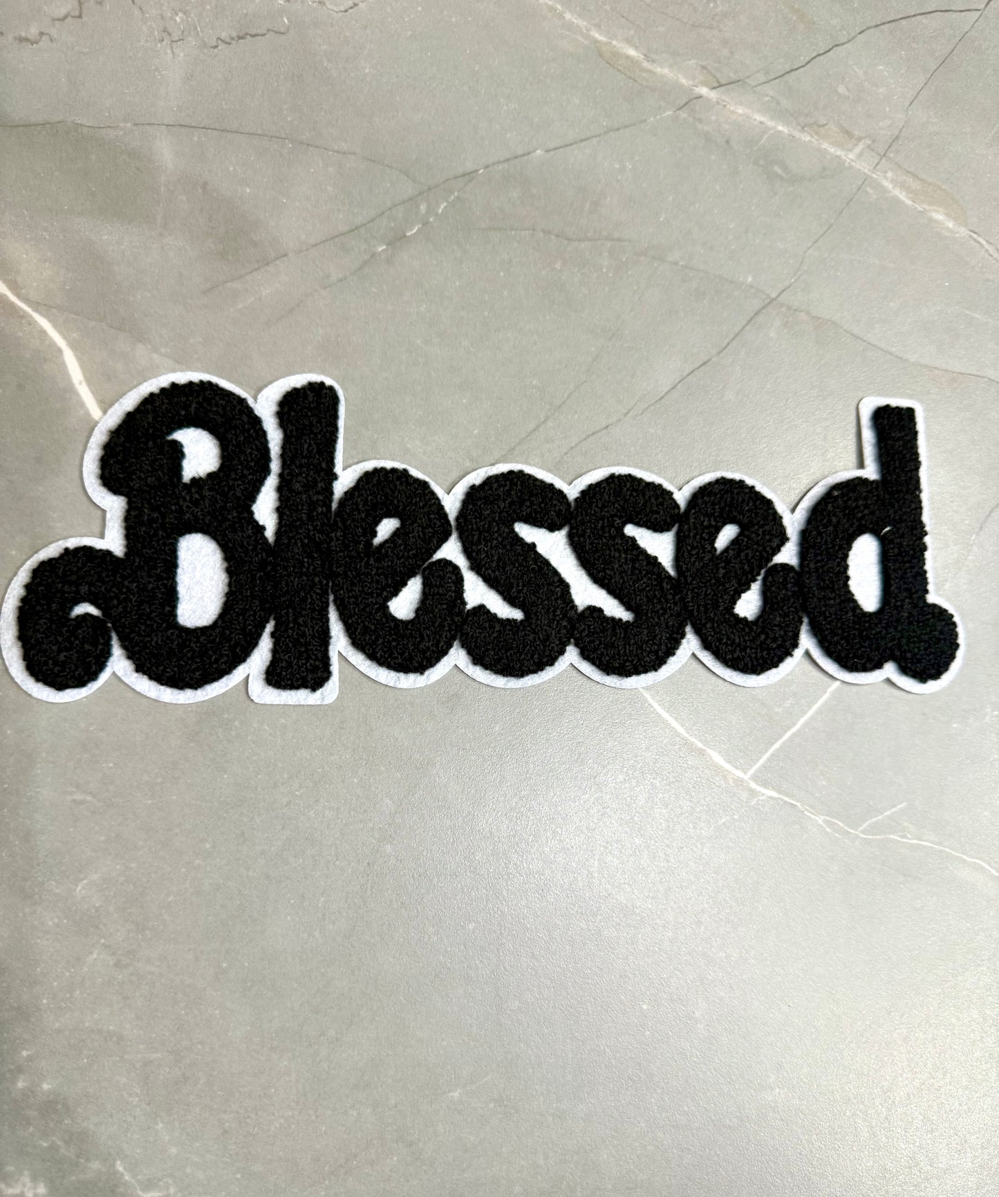 "Blessed" Iron-On Patch