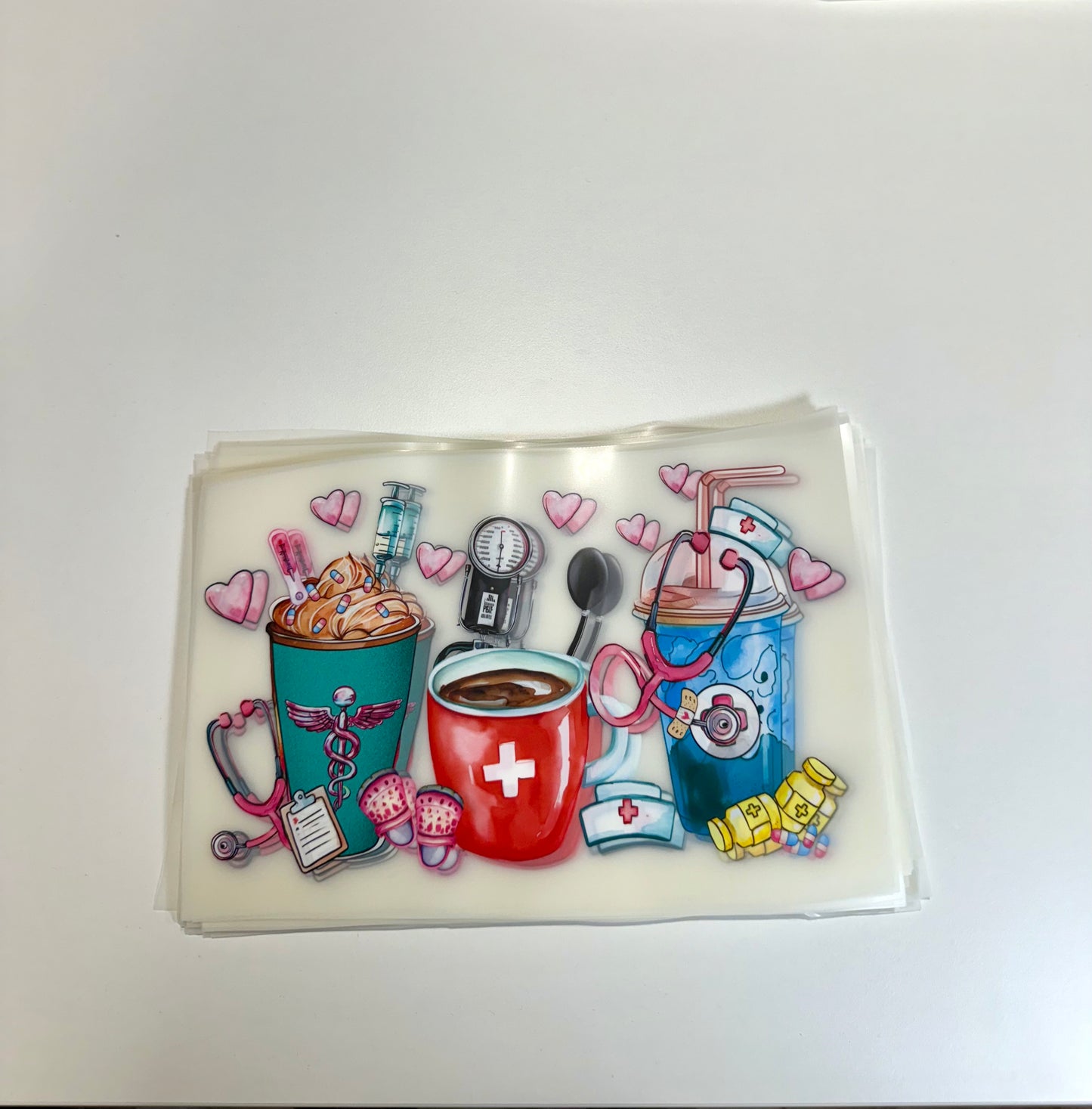 "Coffee + Medical" DTF Heat Transfers #017