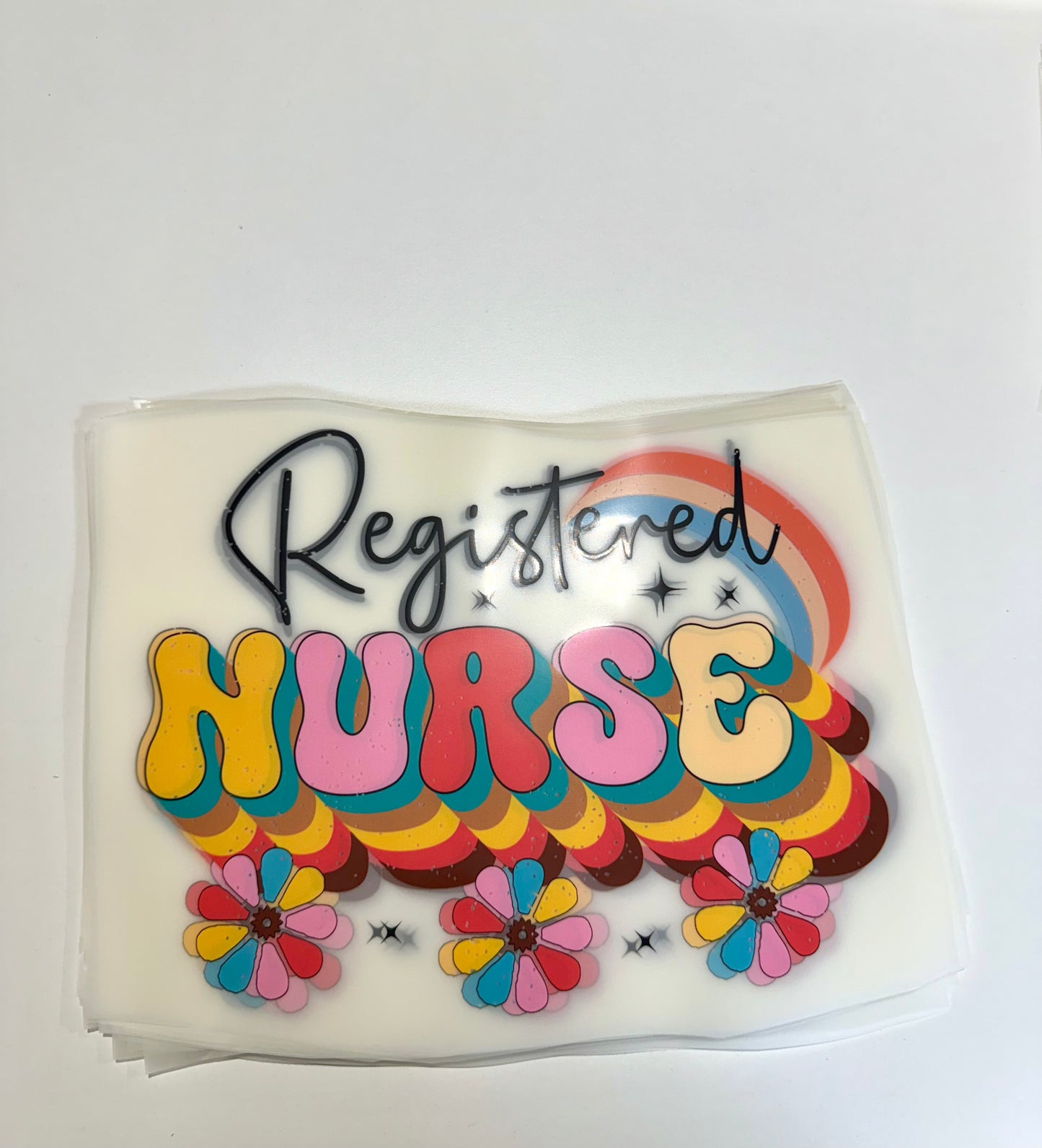 "Nurse + Flower" DTF Heat Transfer #018