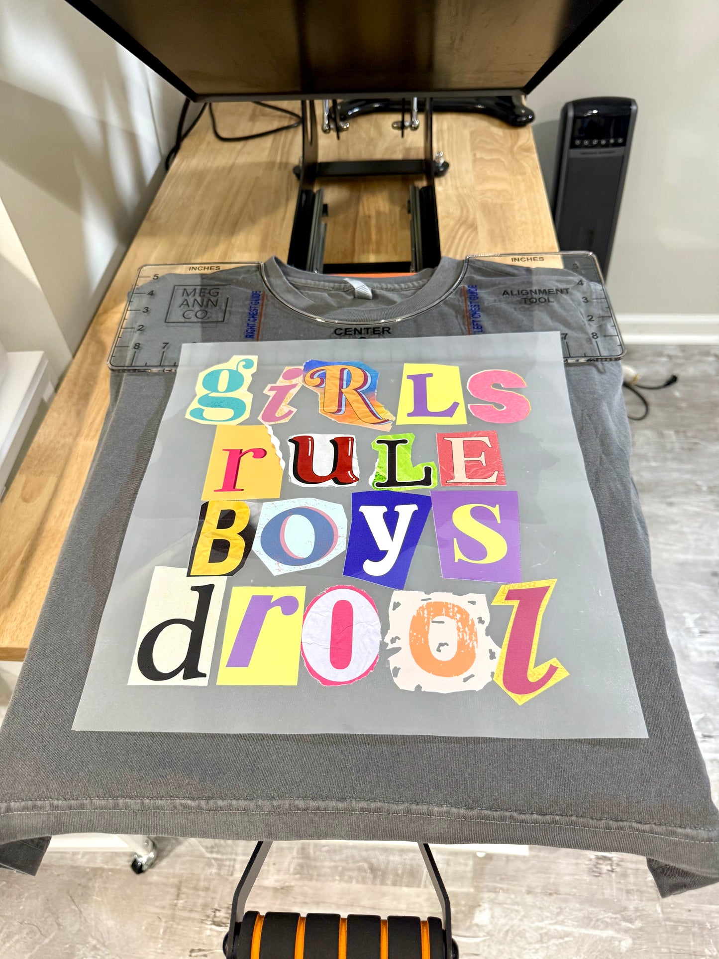 "Girls Rule Boys Drool" DTF Heat Transfer
