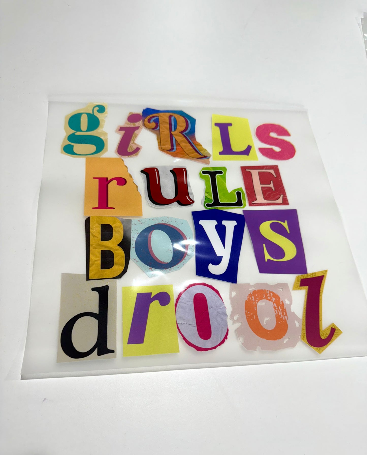 "Girls Rule Boys Drool" DTF Heat Transfer