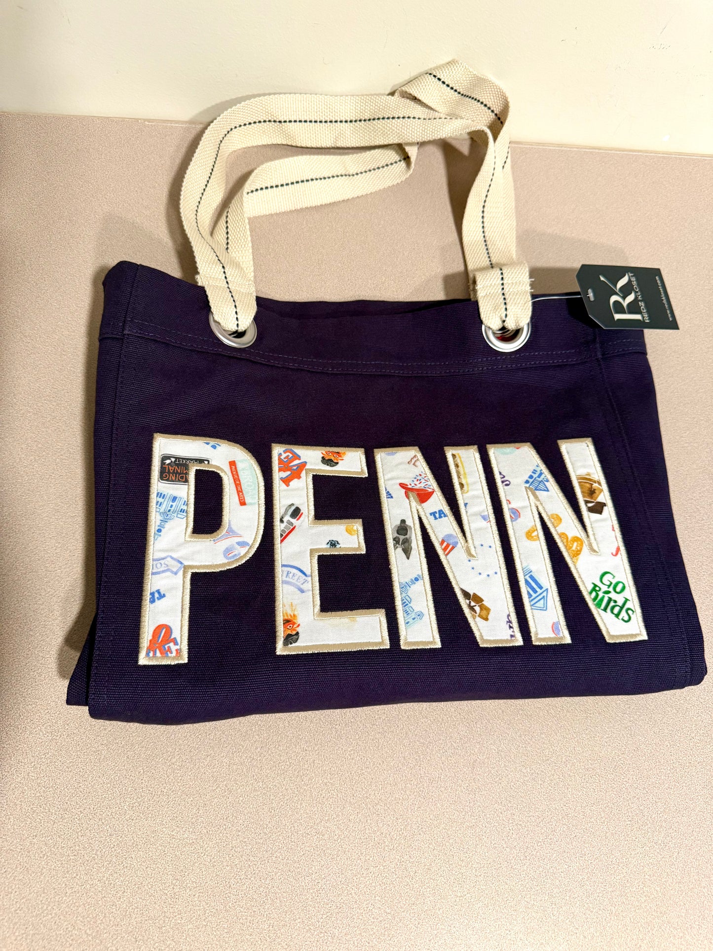 "Philly Spirit Embroidery" Tote Bags