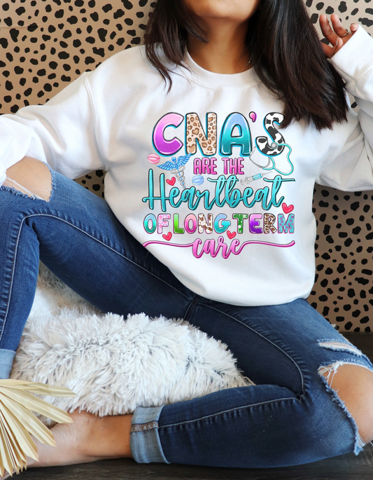 "CNA Are The Heartbeat", DTF Heat Transfer