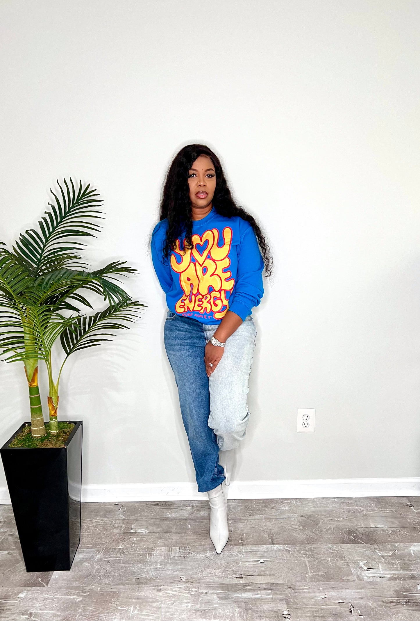 "You Are Energy" Sapphire Sweatshirt