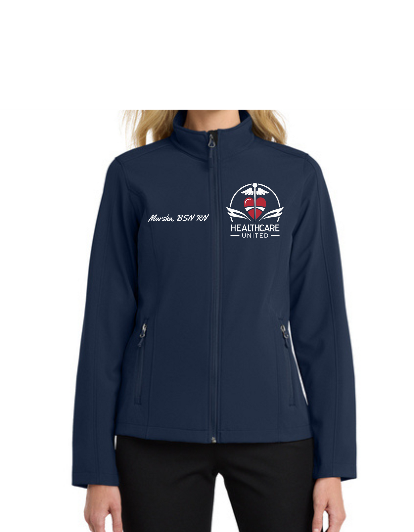 Custom Women's Core Soft Shell Jacket (Embroidery)