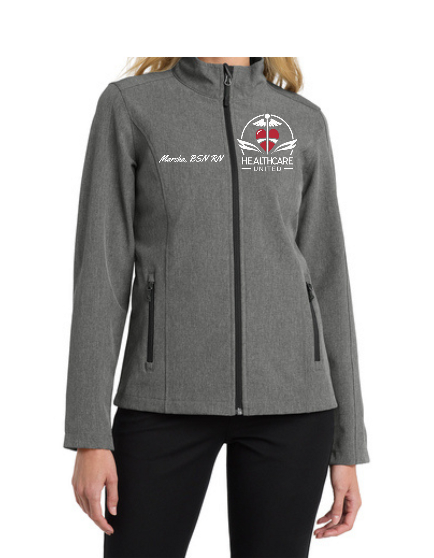 Custom Women's Core Soft Shell Jacket (Embroidery)