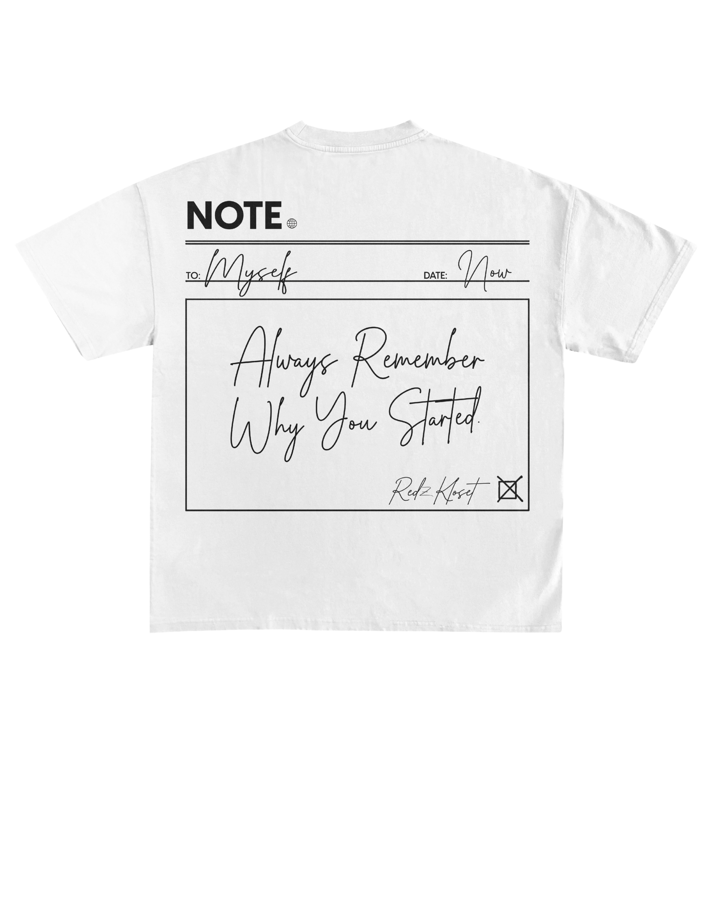 "N O T E" T-shirt
