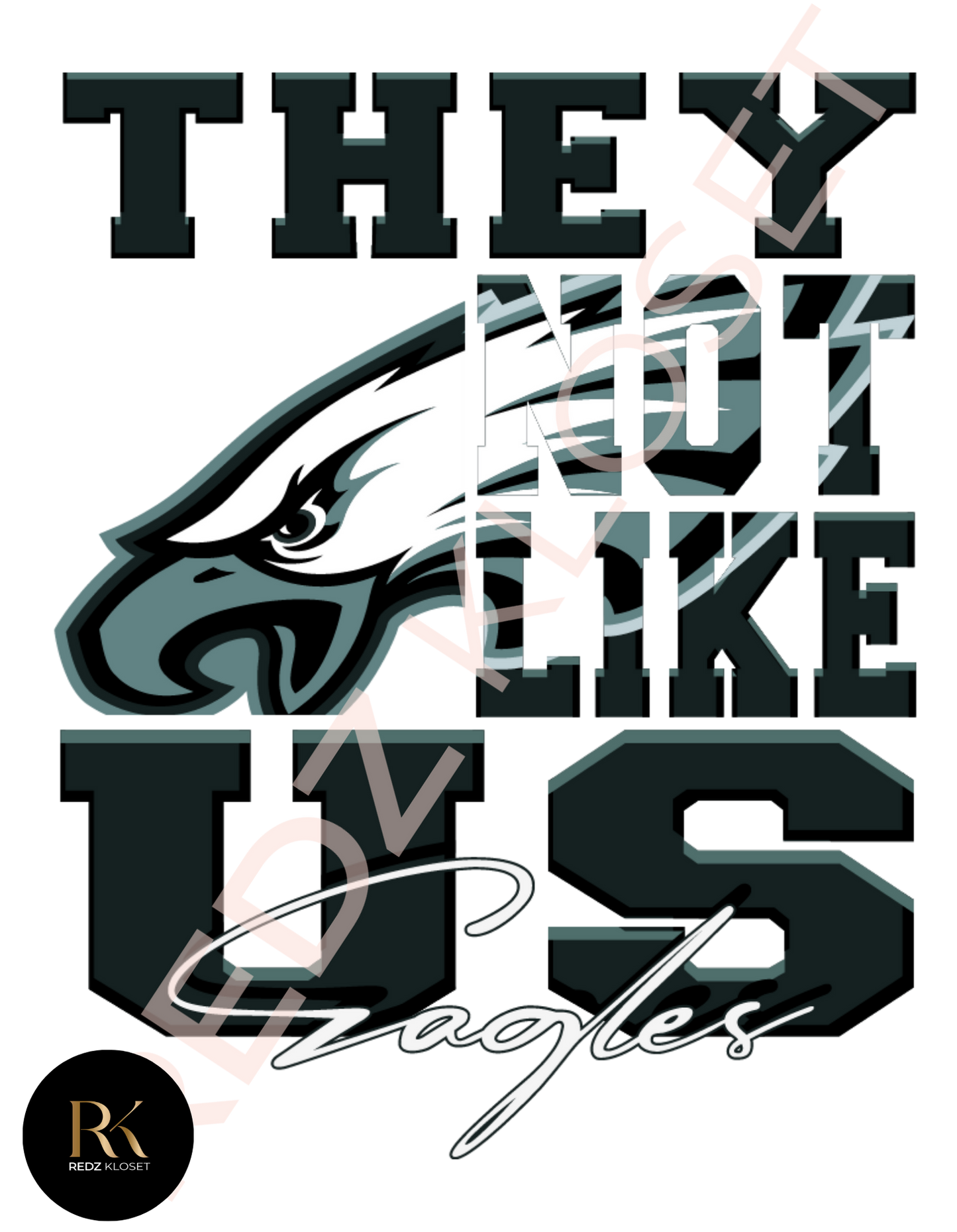 "They Not Like Us" Eagles DTF Transfers #010