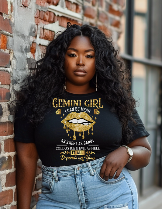 "Gemini Girl" DTF Heat Transfer